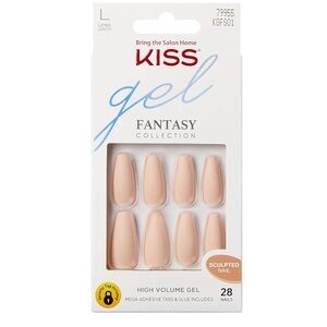 Kiss Gel Fantasy Sculpted Press-On Nails in Nude Pink Tone